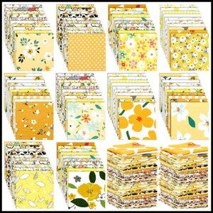 Cotton Fabric Squares Precut Quilting Patchwork DIY Craft Sewing Material